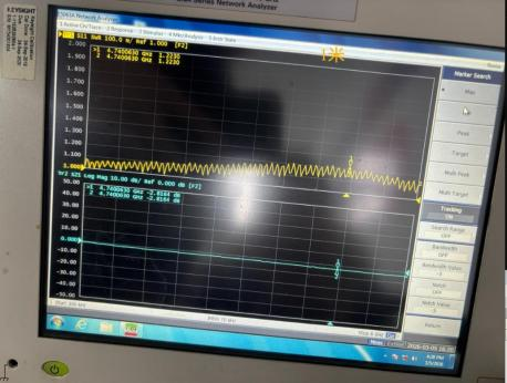 Testing VSWR and S21 between 0-6GHz Testing VSWR and S21 between 0-6GHz