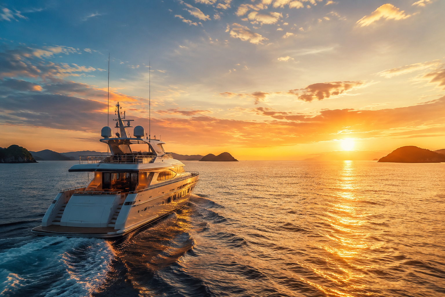 Scenic views of ships sailing