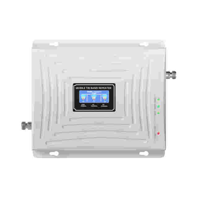 900/1800/2100MHz Premium Frequency-Divided Tri-Band High-Gain 0.85kgs Signal Booster