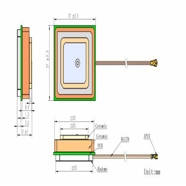 Dual Band High Accuracy GNSS Active Antenna 236S 