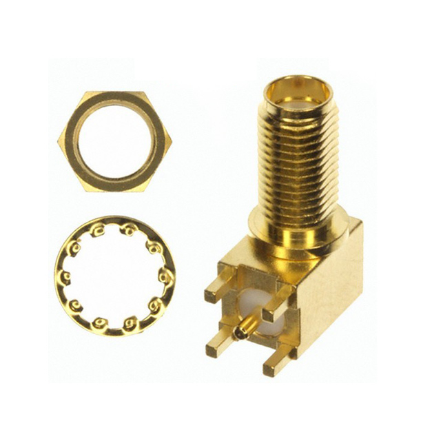 C06 Drawing SMA R/A Connector for PCB Welding 