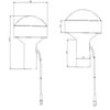 Screw mounting Marine GNSS Antenna for outdoor 005