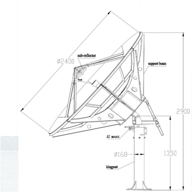 2.4m dimension drawing 