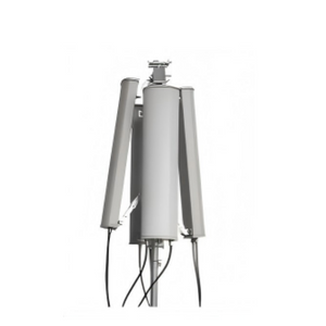 Three-frequency base station with upward-facing panel antenna