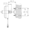 5G Panel Antenna with 8dBi Gain Logarithmic Periodic 7038V-8