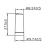 GSM Rubber Antenna SMA R/A male 27.5mm Long GL401