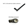 Foldable SMA male connector Dual-band WiFi rubber antenna GL-DY4021
