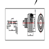 Copper And Nickel Plating WiFi Rubber Antenna 451