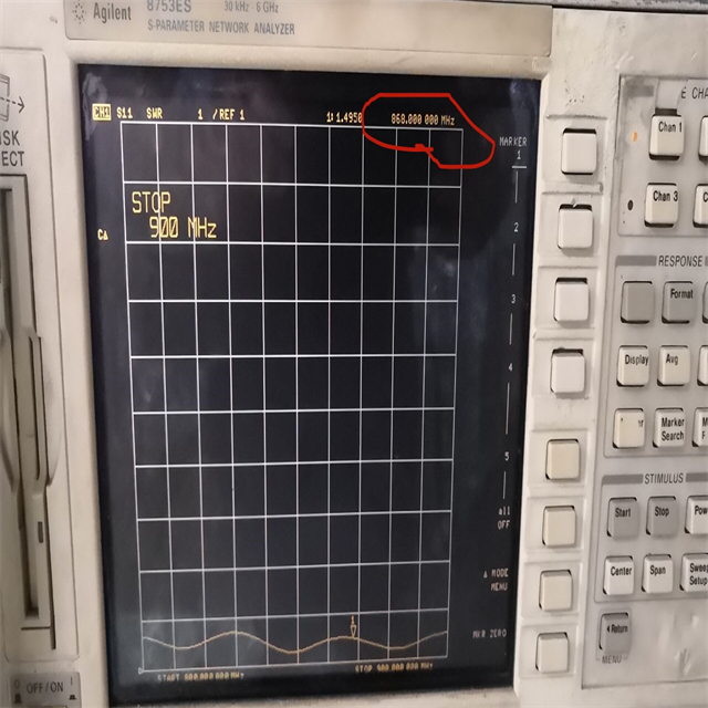 433MHZ Magnet Antenna with SMA Male Connector testing