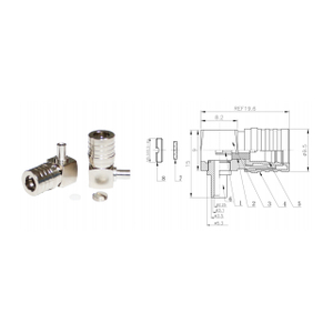 10GHz QMA Connector Industrial High-Temp Precision Signal