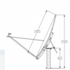 Earth Station Antenna Model NS-SEC-180 1.8m Antenna dimension drawing