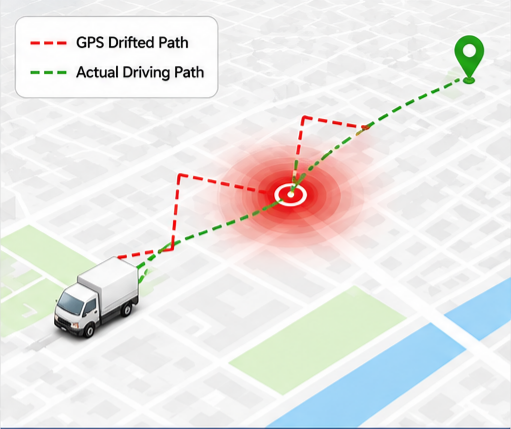 GPS Position Drift Example