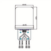 4T4R MIMO Omnidirectional Antenna dimension