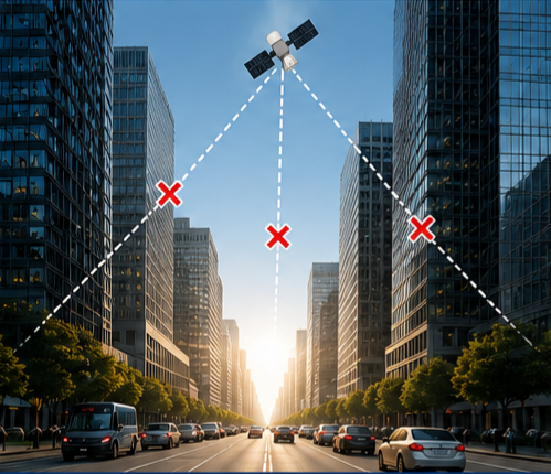 Signal Obstructionin Urban Canyons