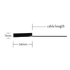 IPEX Connector RG1.37 Cable 868MHz 3dBi FPC Integrated Antenna dimension drawing
